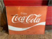 23.5" x 18" acrylic Coca-Cola sign