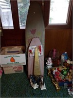 2 steam irons, 3 ironing boards, sleeve, full size