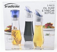 Trudeau 3-Piece Oil and Vinegar Bottle Set
