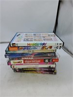 10 different DVD movies