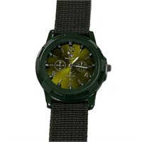 Military Sports Green Nylon Strap Men's Watch