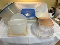 Assorted large food storage containers