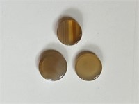 Circular Agate Cabochons (#3 Total)