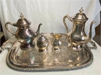 Silver Plate Tea Set Sheets 1875
