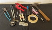 Pipe Cutter, Wrenches, Hammer, Magnets