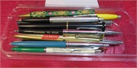 Retro Lot 20 Ballpoint Pens w Advertising MORE