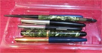 Vintage Fountain Pens Lot 6 Ink w Marble Color OLD