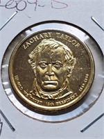 Gold Plated 2009-D Zachary Taylor Presidential Dol