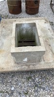 Outhouse, concrete, toilet lid 4x5’