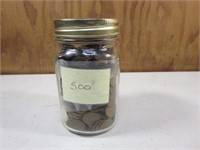 Kerr Jar Of 500 Wheat Pennies