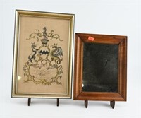 West “Earl” Delaware Seal and small Maple framed