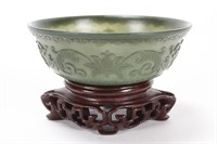 Chinese Carved Jade Tea Bowl,