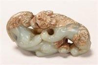 Chinese Carved Jade Figure Group,