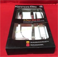 Kenmore Elite 3-Piece BBQ Set Stainless Steel