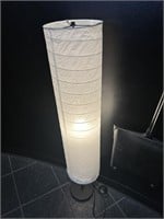 FLOOR LAMPS - LONG WHITE SHADES (APPROX 45" TALL)