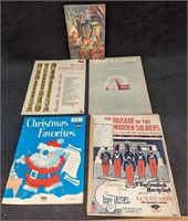 5 Vintage Christmas Sheet Music & Songbooks
