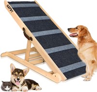 Adjustable Wooden Dog Ramp  200Lbs Capacity