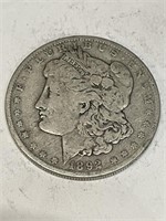 1892 o Morgan Silver Dollar