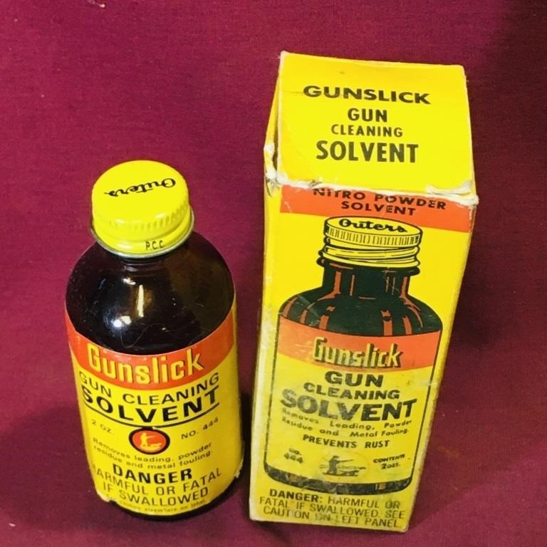 Outers Gun Cleaning Solvent Bottle & Box (Vintage)