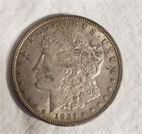 1921 Morgan Silver Dollar No Mint Mark