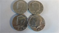 4- 1973 Kennedy Half Dollars