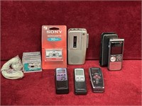 1 Cassette & 4 Digital Recorders - Note