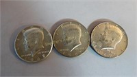 3-1967 Kennedy Half Dollars