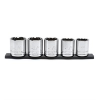 Husky Socket Set 5 Piece .5 Inch Drive X Large SAE