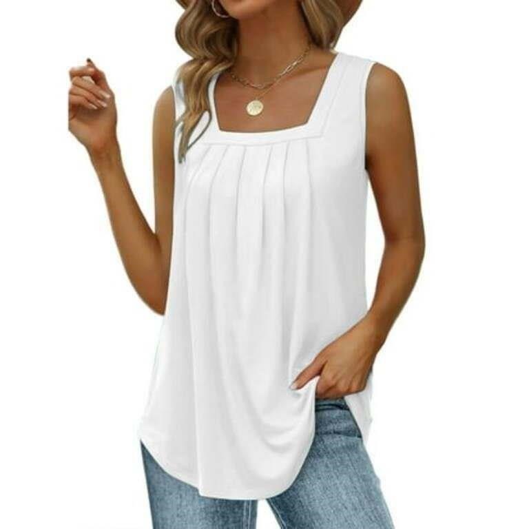 New $40 Tank Top for Women Pleated XL