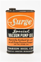 SURGE SPECIAL VACUUM PUMP OIL 32 OUNCES CAN- FULL