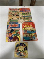 Vintage comic books and record archie