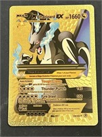 M Charizard EX Gold Foil Pokémon Card
