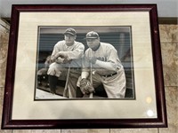 1933 Lou Gehrig & Babe Ruth Fenway Park Photograph