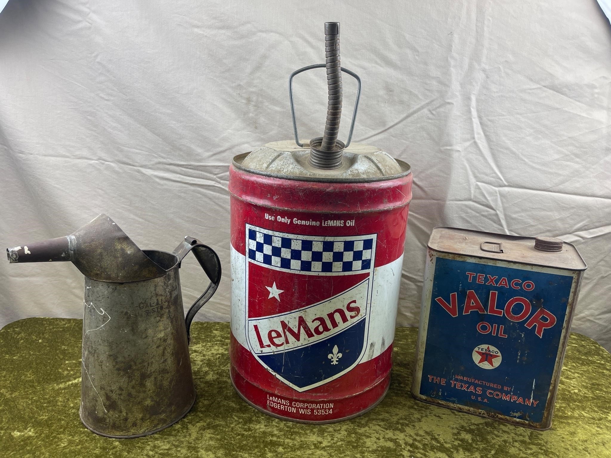 TEXACO OIL CAN W/ OTHERS VINTAGE