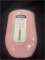 Corkcicle Pink Sparkle 12 OZ Stemless