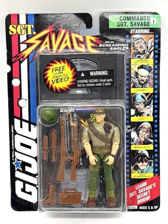 1984 GI Joe Sgt. Savage Action Figure Set with