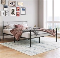 ZGEHCO Queen Size Metal Bed Frame with Heavy Duty