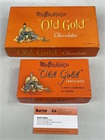 2 x MacRobertson’s “Old Gold” Chocolates Boxes