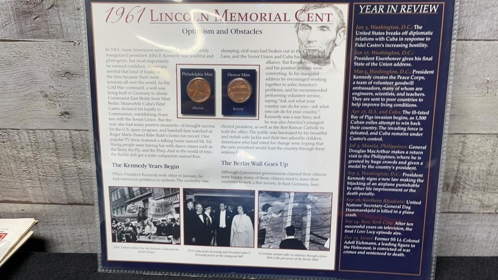 1961 Lincoln Memorial Cent Philadelphia Mint