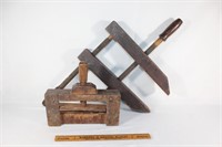 Pair on Antique Wood Clamps