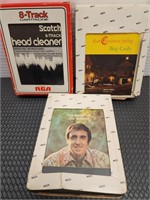 8 track tapes and 8 track head cleaner