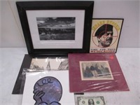 Lot of Assorted Artwork w/ Saddam Hussein