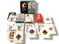 Vintage Risque Pin-up Playing Cards