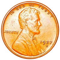 1927-S Lincoln Wheat Penny ABOUT UNCIRCULATED