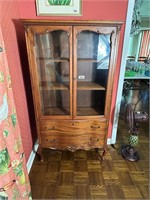 Antique French Provincial China Cabinet  33x14x60
