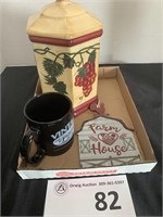 Coffee Cup, Cookie Jar, Farm House Decor