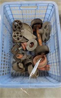 MISCELLANEOUS STEEL CASTERS- CONTENTS OF CRATE
