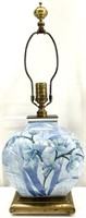 Wildwood Asian Style Blue Floral Lamp