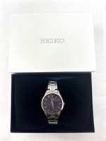Ladies Seiko Navy Blue Quartz Watch