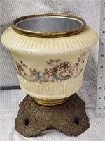 antique hand painted oil lamp Base